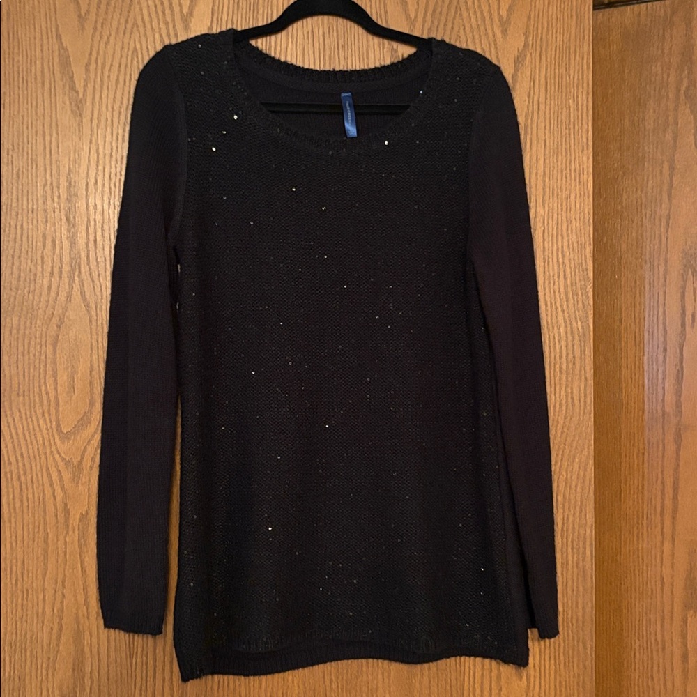 Falls Creek Black Long Sleeve Sweater Size Large
